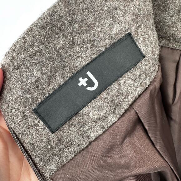 Uniqlo x Jil Sander +J Skirt Size 2 Wool‎ Bow Brown Liner Twee - Picture 6 of 11